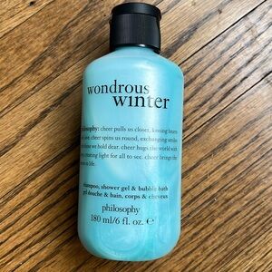 Philosophy Wondrous Winter Shampoo Shower Gel Bubble Bath 6 fl oz